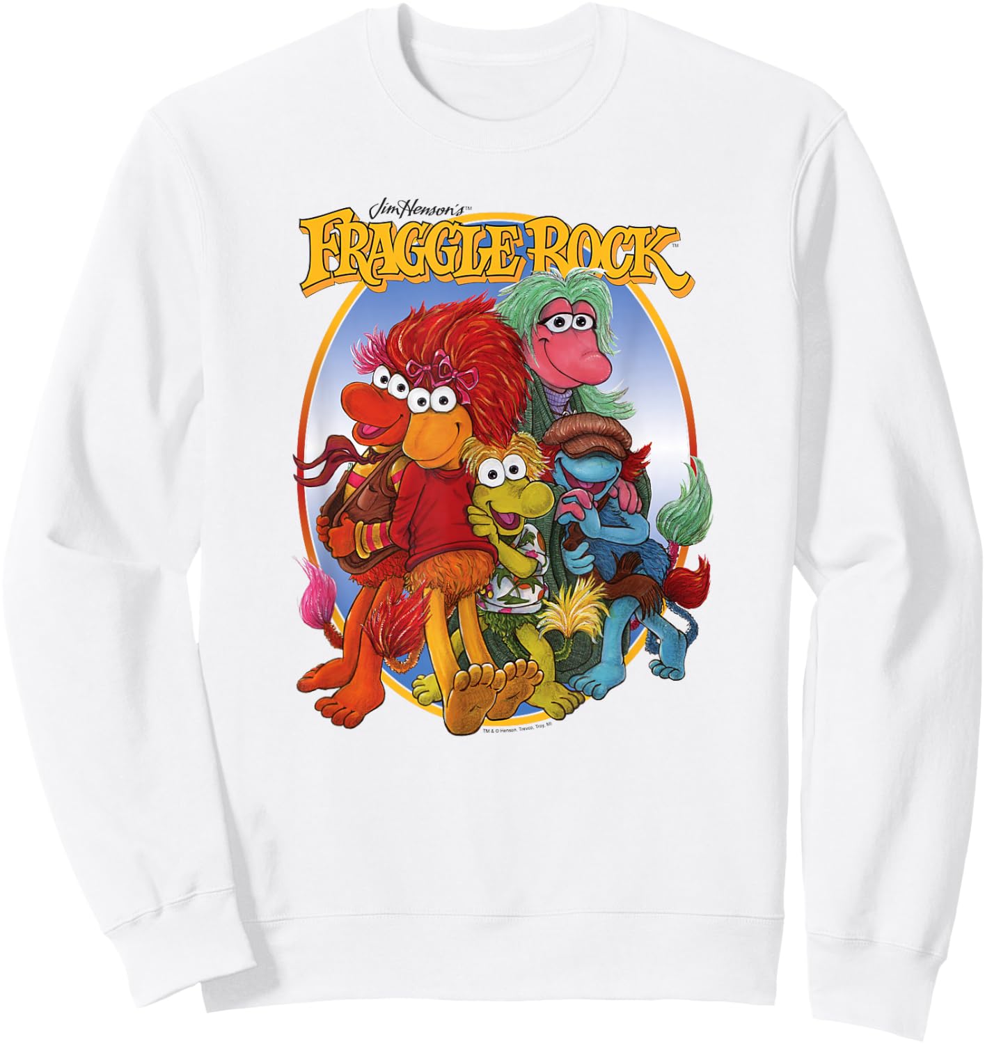 Fraggle Rock Group Hug Sweatshirt - Sweatshirt | White