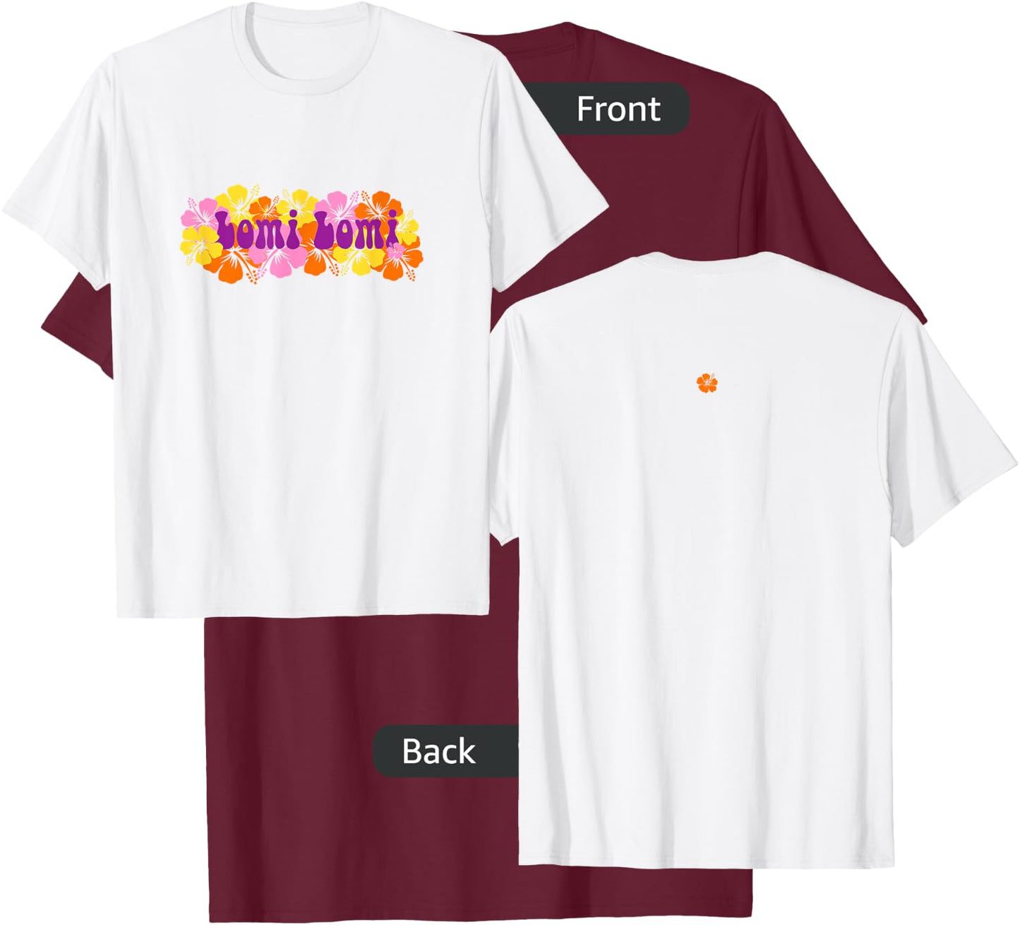 Lomi Lomi T-Shirt - T-Shirt | Maroon