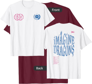 Imagine Dragons Cutthroat Symbols T-Shirt - T-Shirt | Maroon