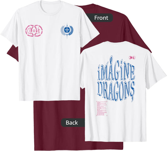 Imagine Dragons Cutthroat Symbols T-Shirt - T-Shirt | Maroon