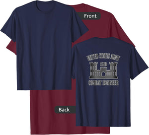 U.S. Army Combat Engineer (Back Design) T-Shirt - T-Shirt | Maroon