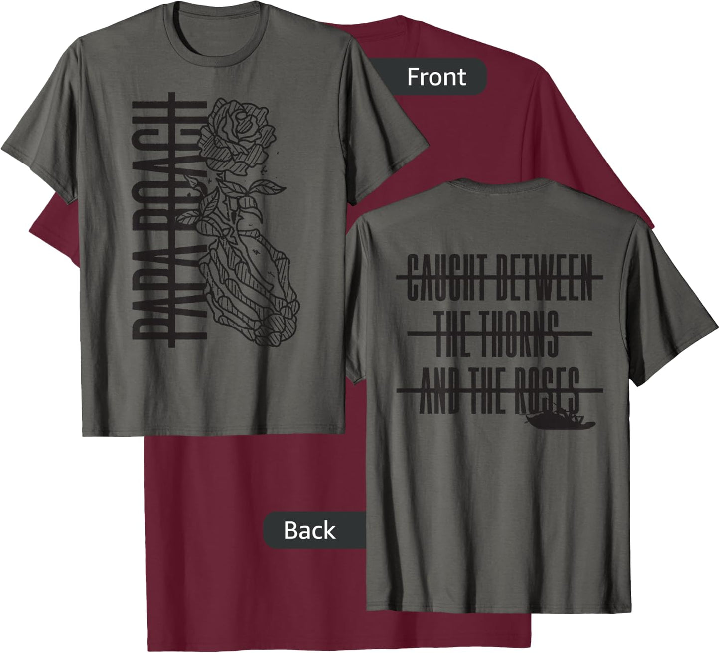 Papa Roach - Official Merchandise - Thorns T-Shirt - T-Shirt | Maroon