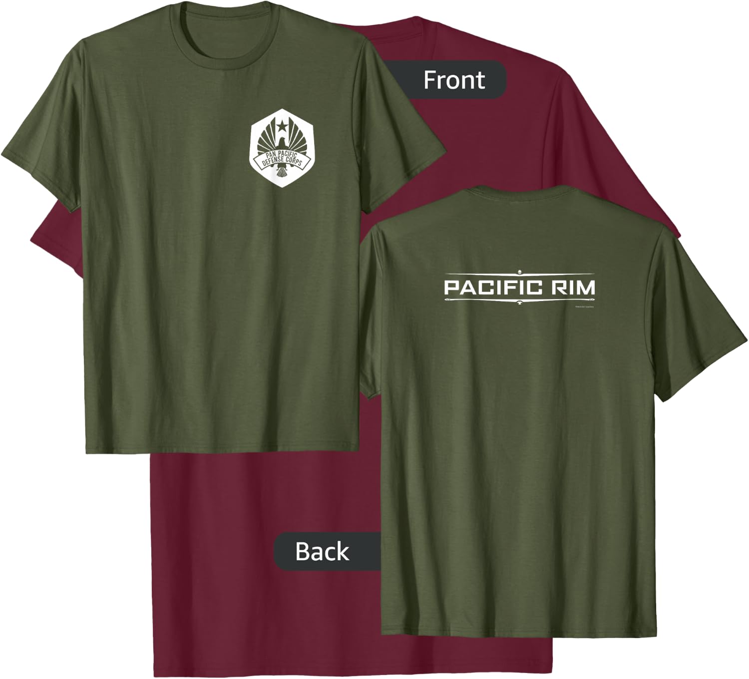 PPDC - Pacific Rim - Pan Pacific Defense Corps Pilot T-Shirt - T-Shirt | Maroon