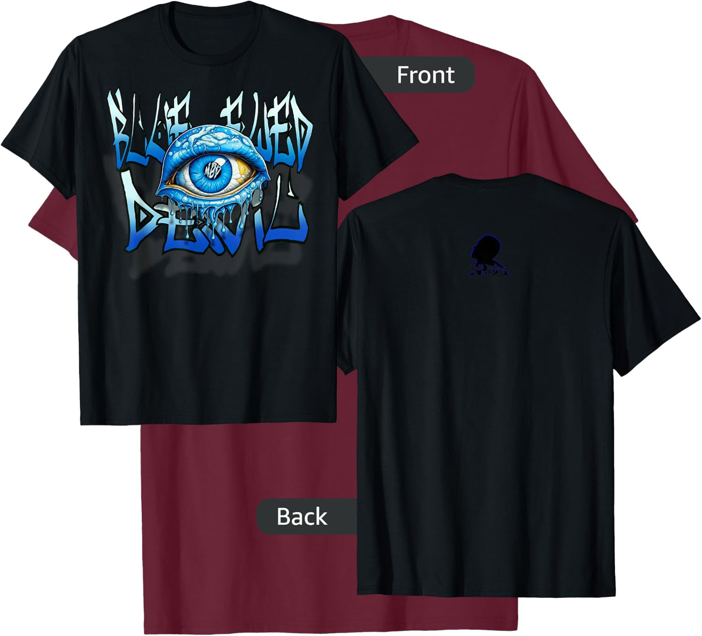 MBD Blue Eyed Devil T-Shirt - T-Shirt | Maroon