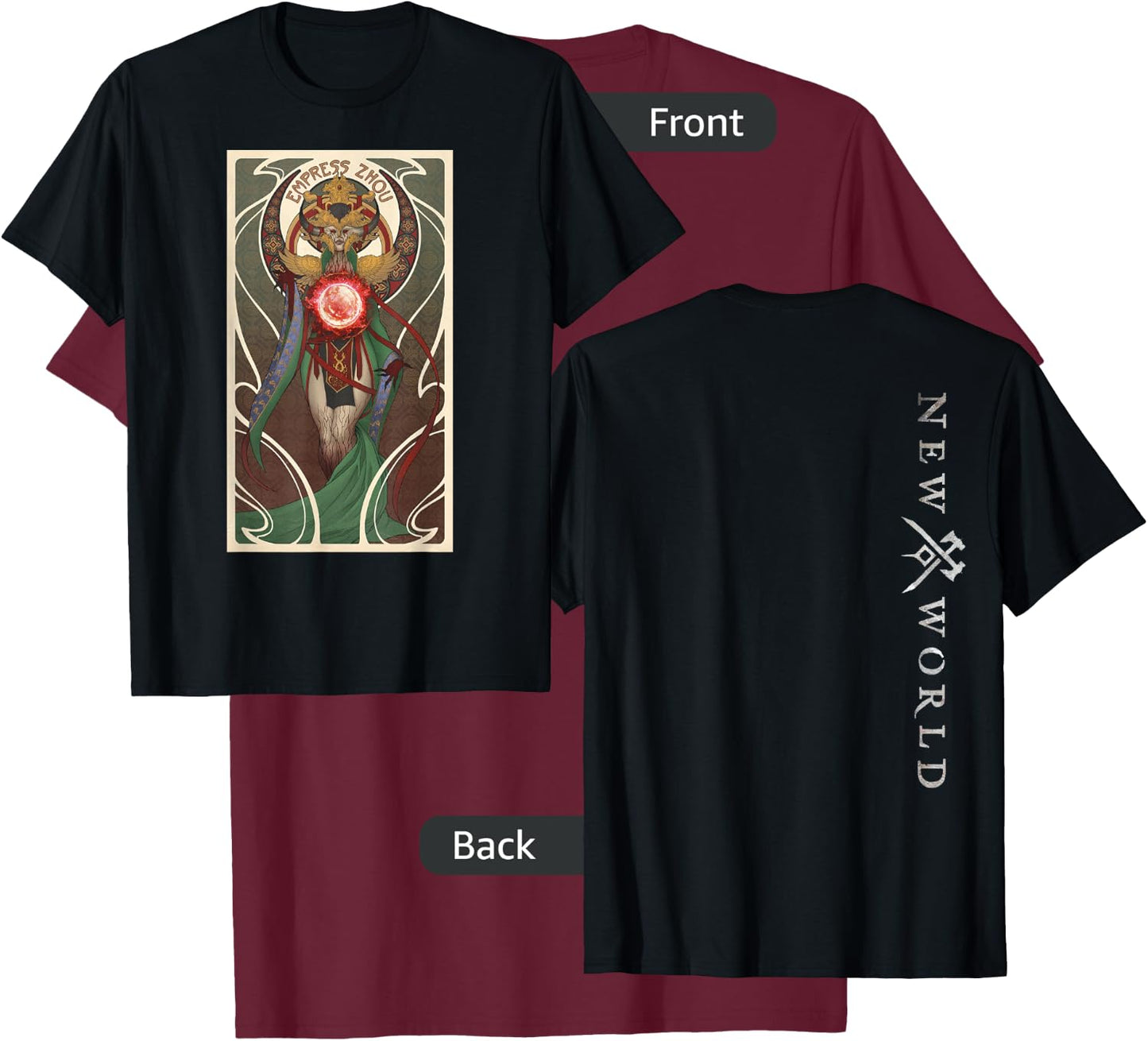 New World Empress Zhou T-Shirt - T-Shirt | Maroon