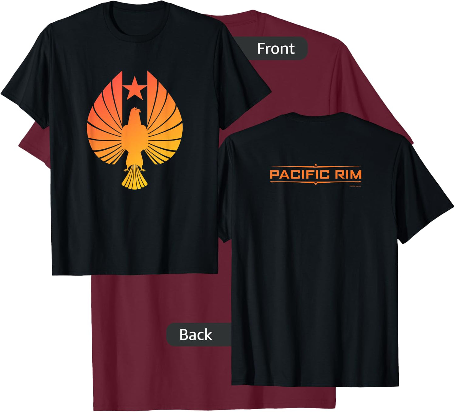 PPDC Pacific Rim Pan Pacific Defense Corps Logo T-Shirt - T-Shirt | Maroon