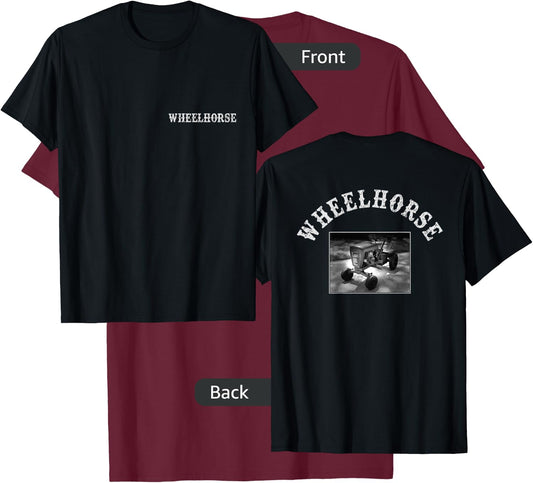 Wheelhorse Brand -Adults Band , Black, Small, Short Sleeve, Classic Fit, Cotton 100% Polyester 0% T-Shirt - T-Shirt | Maroon