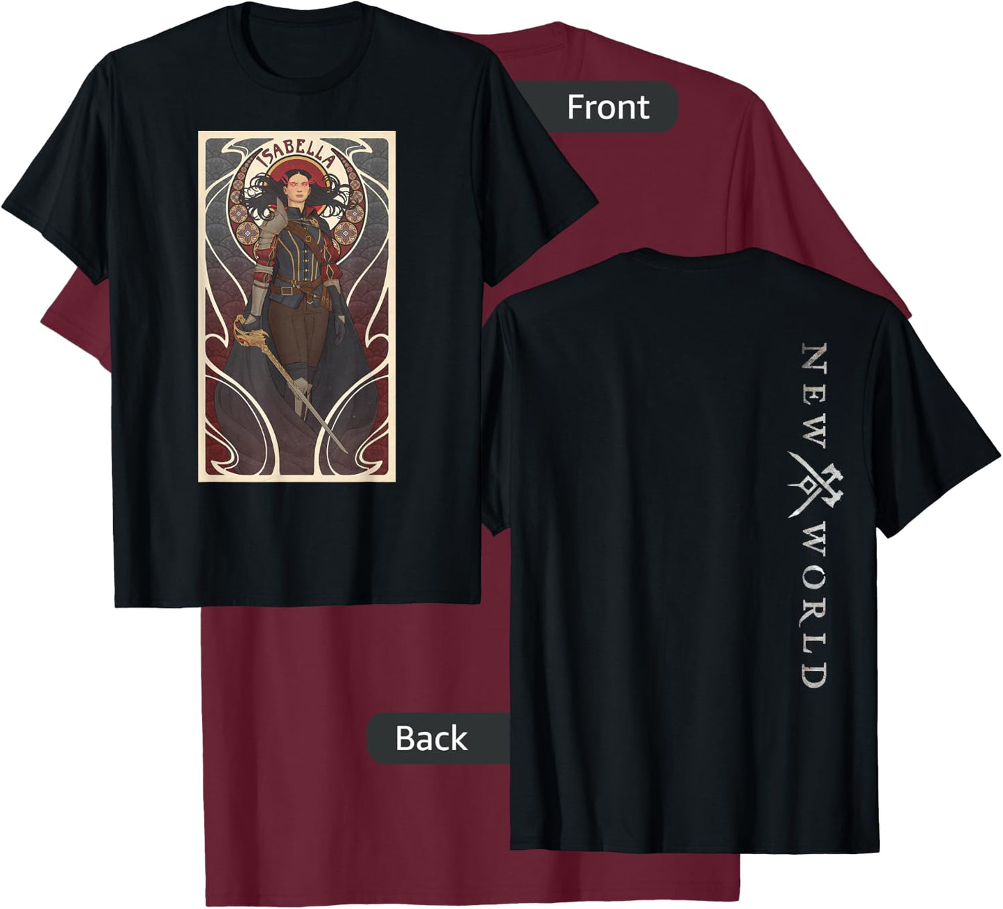 New World Isabella T-Shirt - T-Shirt | Maroon