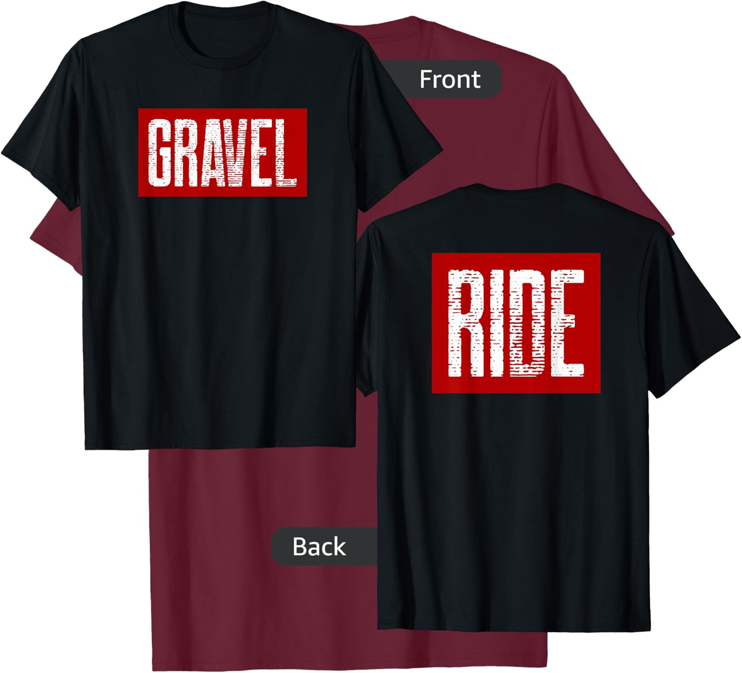 Gravel bike, Gravel biking T-Shirt - T-Shirt | Maroon