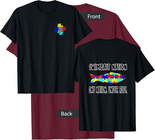 Anglers Against Autism T-Shirt - T-Shirt | Maroon