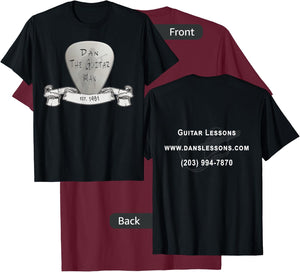 Dan The Guitar Man T-Shirt - T-Shirt | Maroon