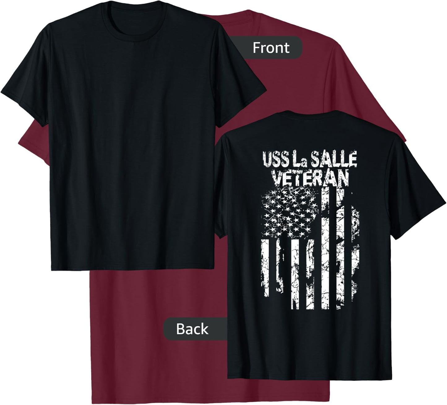 USS La Salle T-Shirt - T-Shirt | Maroon