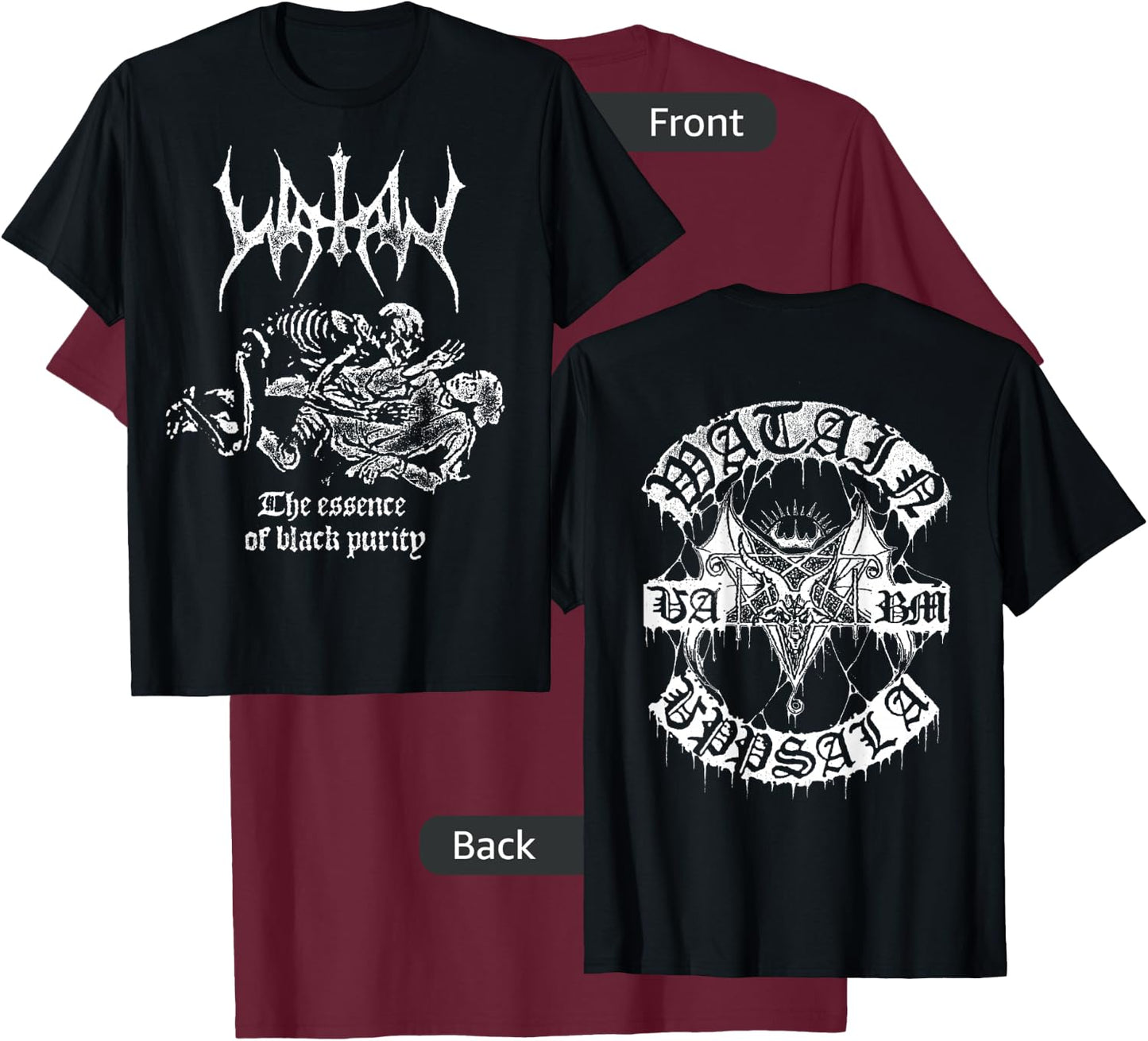 Watain - Essence of Black - Official Merchandise T-Shirt - T-Shirt | Maroon
