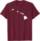 Hawaii Islands T-Shirt - T-Shirt | Maroon