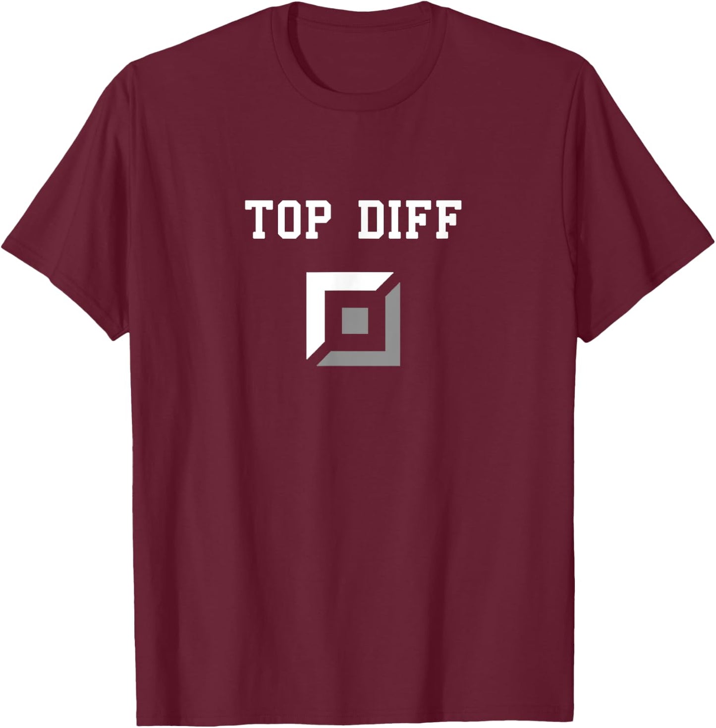 Top Difference Top Diff Top Lane Diff Gap T-Shirt - T-Shirt | Maroon