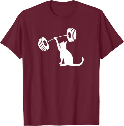 Funny Fitness Weight Strength Gym Cat Lifting Women