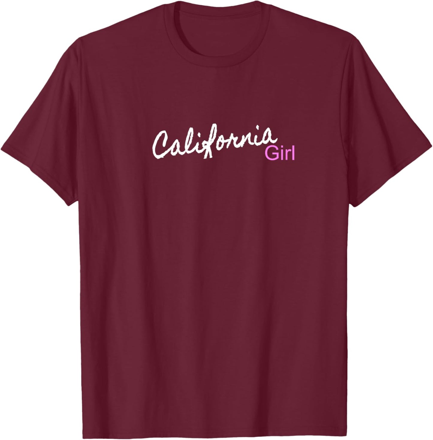 California Girl Apparel & Kids California T-Shirt - T-Shirt | Maroon