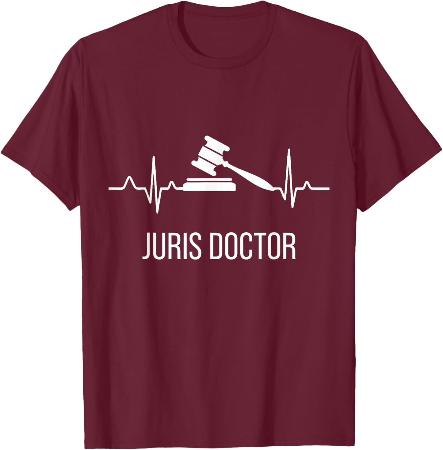 Juris Doctor of Jurisprudence Heart Law School Graduation T-Shirt - T-Shirt | Maroon