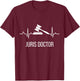Juris Doctor of Jurisprudence Heart Law School Graduation T-Shirt - T-Shirt | Maroon