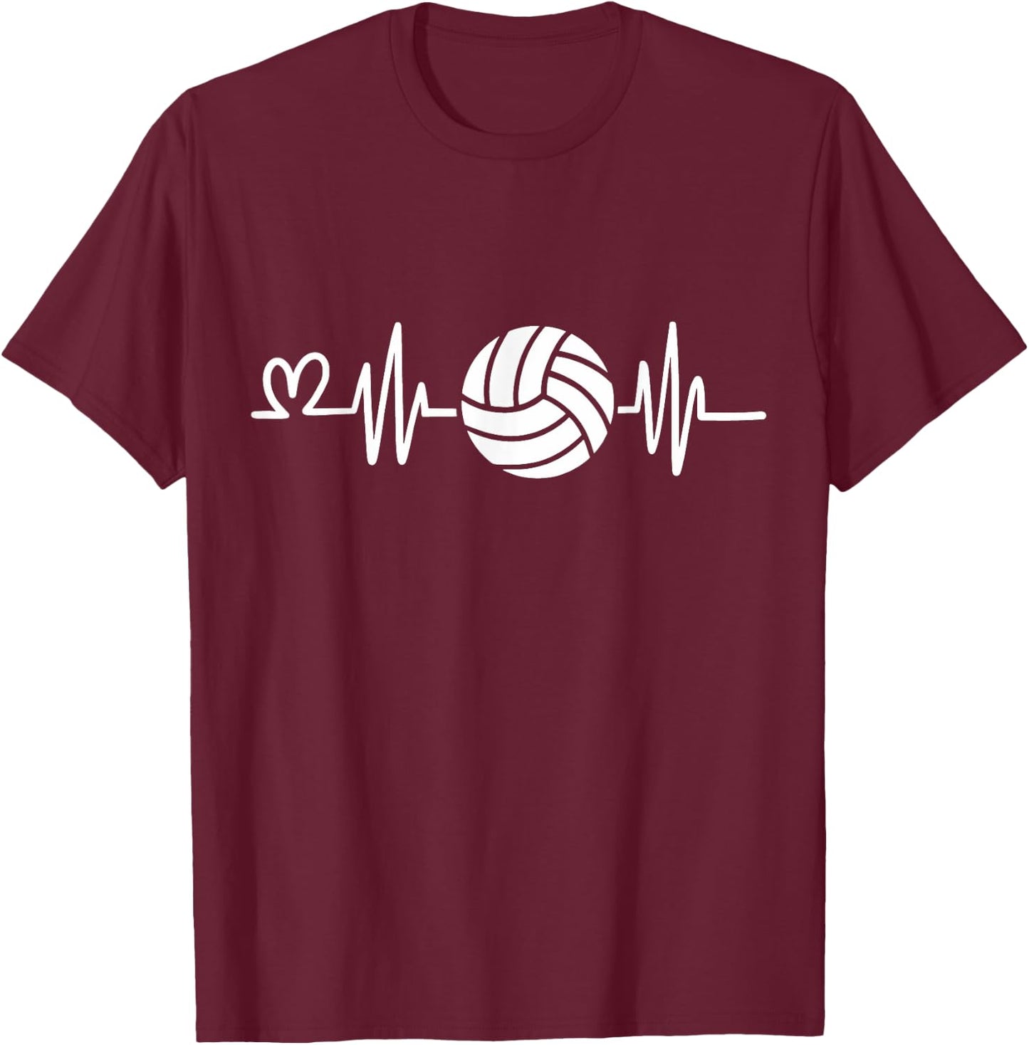 Volleyball Girl T-Shirt - T-Shirt | Maroon