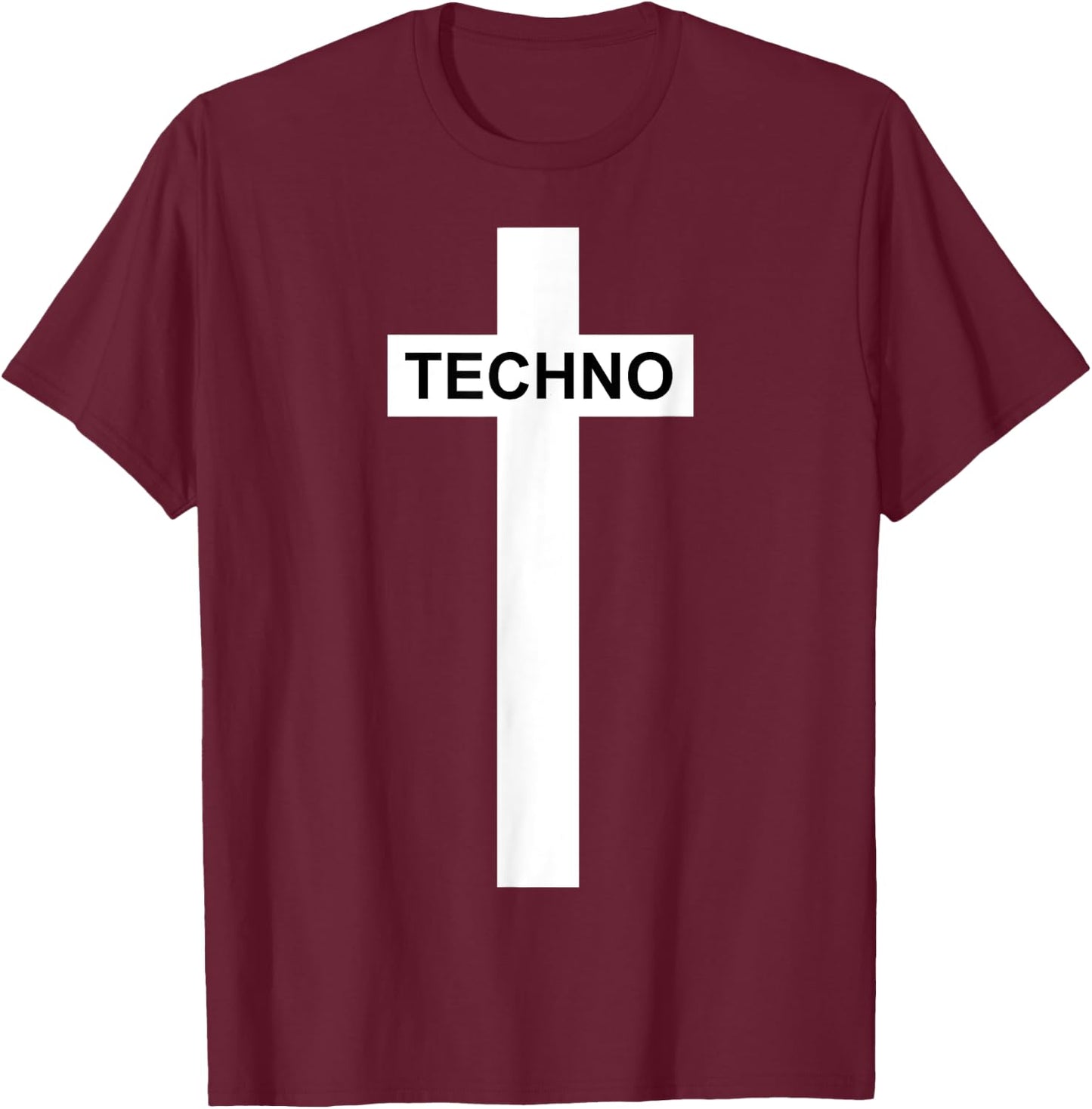 Made in Berghain Techno Religion - Techno Gift T-Shirt - T-Shirt | Maroon