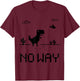 Funny Cute Pixel Offline T-Rex Game, Cool Dino Game, Gaming T-Shirt - T-Shirt | Maroon