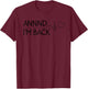 Funny Heart Attack Survivor Gift Women Cool Recovery T-Shirt - T-Shirt | Maroon