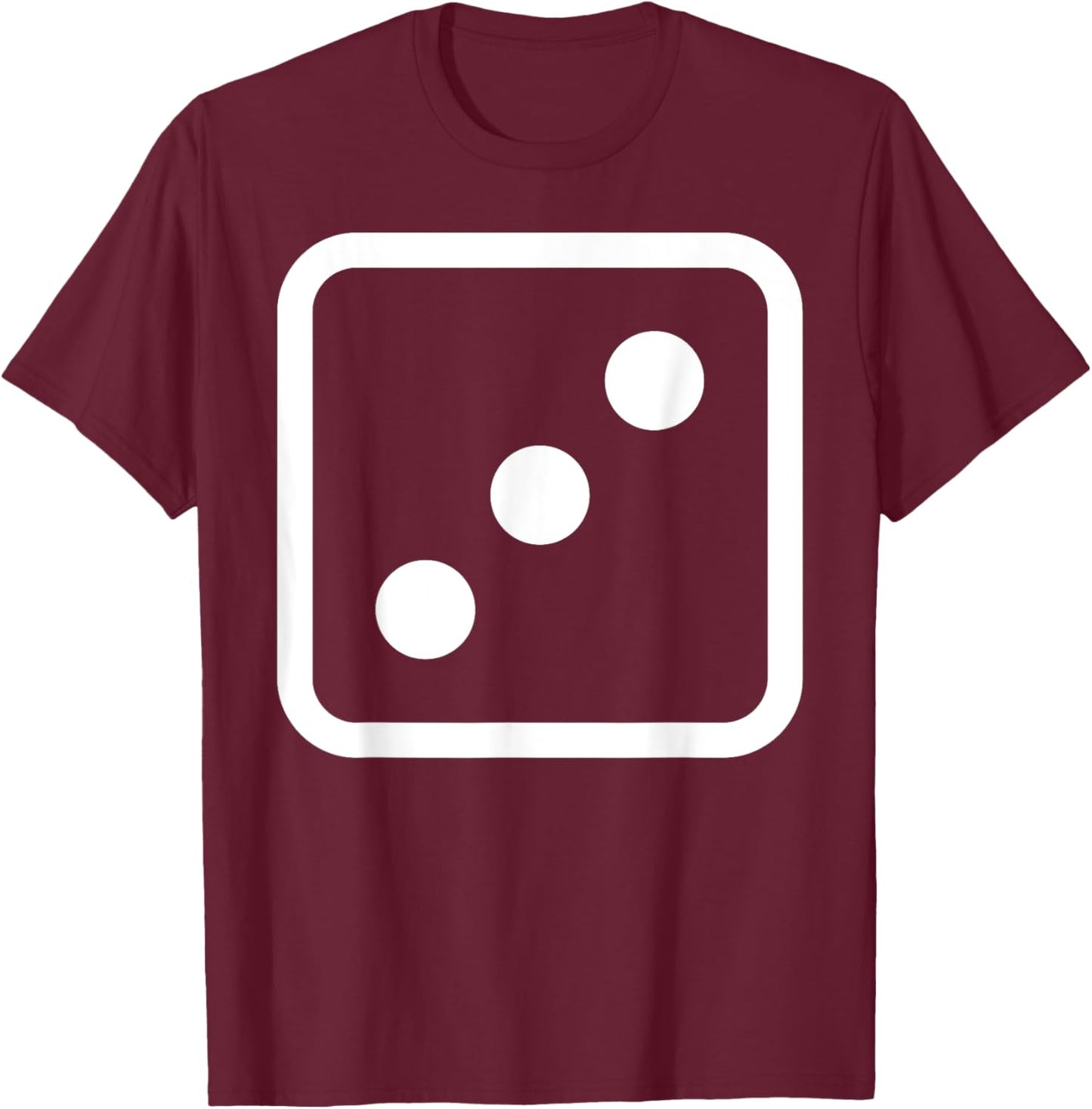 3 Dice And Three Dice Costume T-Shirt - T-Shirt | Maroon
