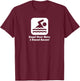 Funny Swimmer Over Here I Found Bacon T-Shirt - T-Shirt | Maroon