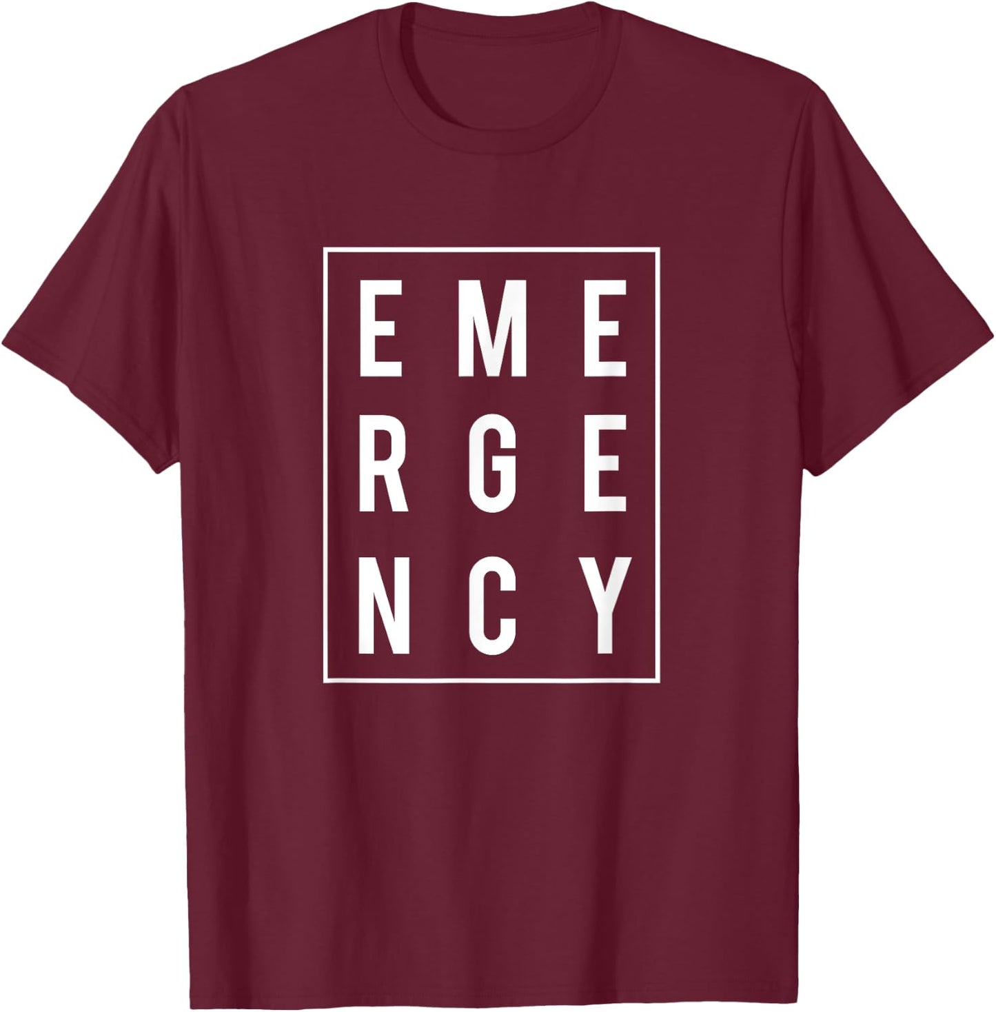Emergency Nurse RN ER Nurse Emergency Room Hospital T-Shirt - T-Shirt | Maroon