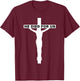 Jesus-He Died for Us-God Gave Us Easter T-Shirt - T-Shirt | Maroon