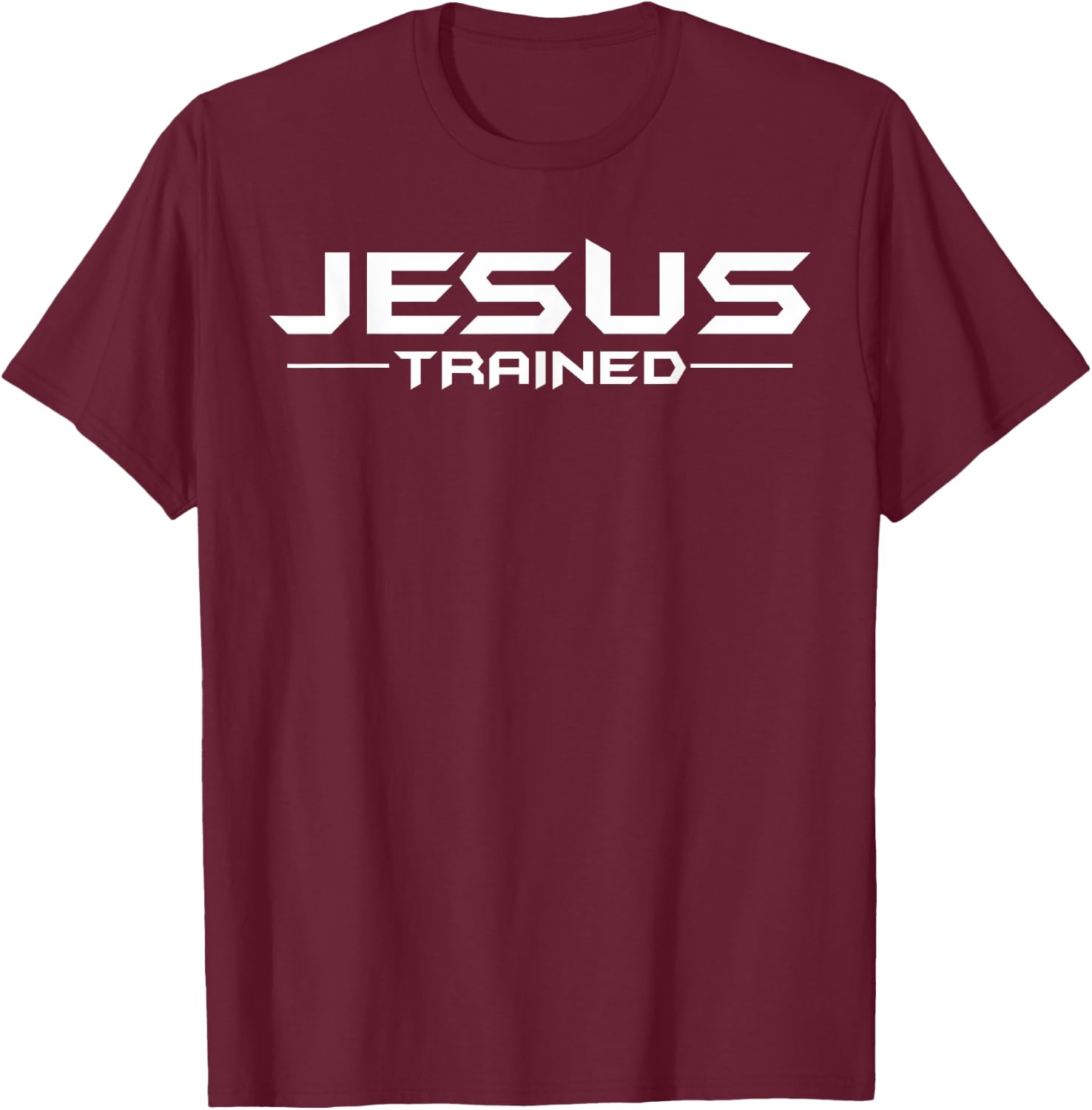 Jesus Trained Classic Wrestling Wrestler Wrestle, Christian2 T-Shirt - T-Shirt | Maroon