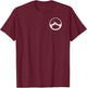 Kung Fu Salute Minimalist White T-Shirt - T-Shirt | Maroon