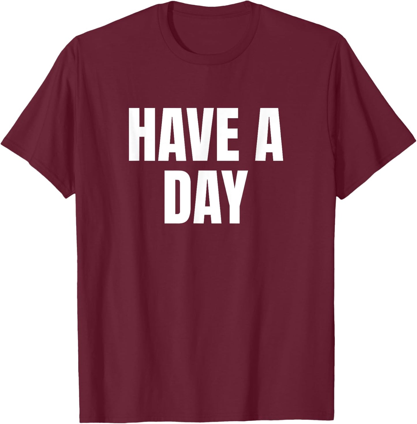 DGAvisuals Have A Day Fun Summer - Black, Small, -Adults, Short Sleeve T-Shirt - T-Shirt | Maroon