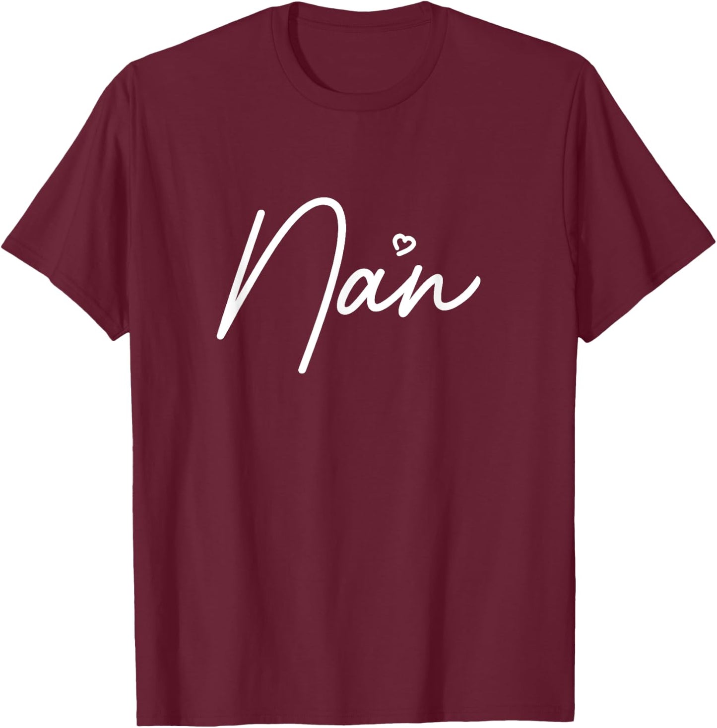 Women's Nan Cute Mother's Day Gift In British Grandma T-Shirt - T-Shirt | Maroon
