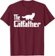 The Catfather Ragdoll Cat Lover Funny Father Cat Dad Men Women Girls Kids T-Shirt - T-Shirt | Maroon