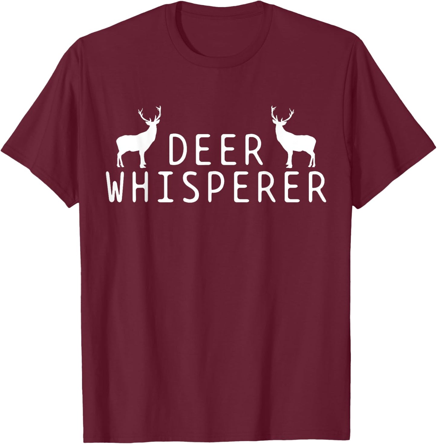 Deer Whisperer T-Shirt - T-Shirt | Maroon