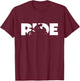 Motorcycle Apparel - Motorcycle T-Shirt - T-Shirt | Maroon