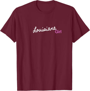 Louisiana Girl Apparel & Kids Louisiana T-Shirt - T-Shirt | Maroon