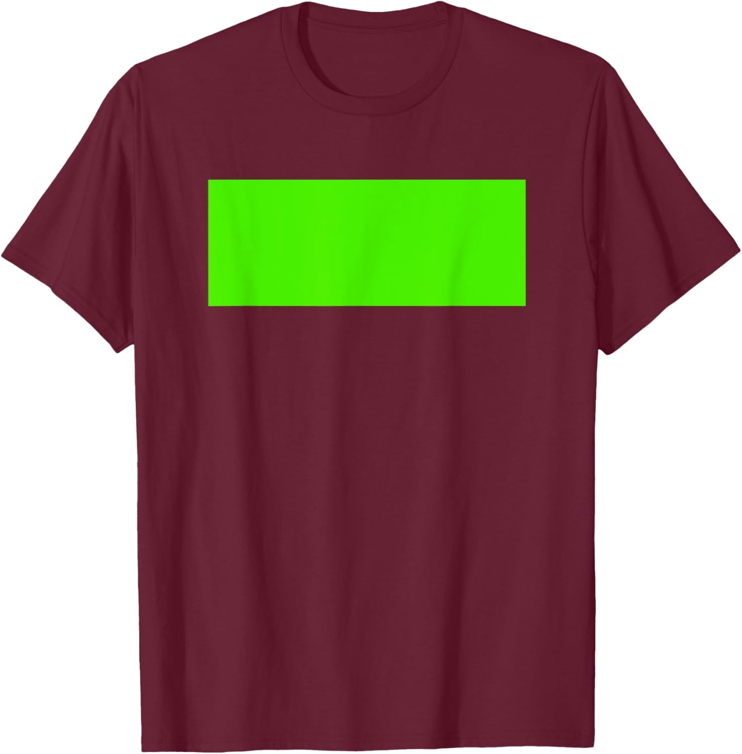 Green Screen Design Chroma Key Photo Video Effect T-Shirt - T-Shirt | Maroon