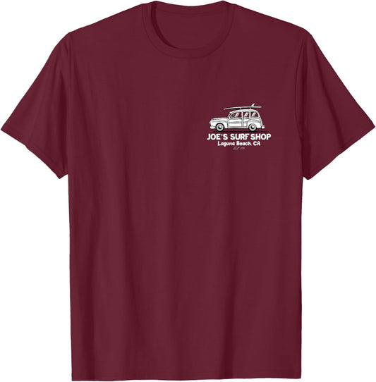 Joe's Surf South County Crusin Logo Graphic T-Shirt - T-Shirt | Maroon