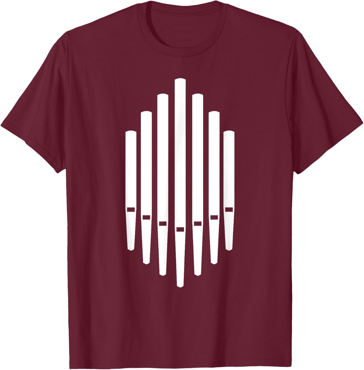 Pipe Organ T-Shirt - T-Shirt | Maroon