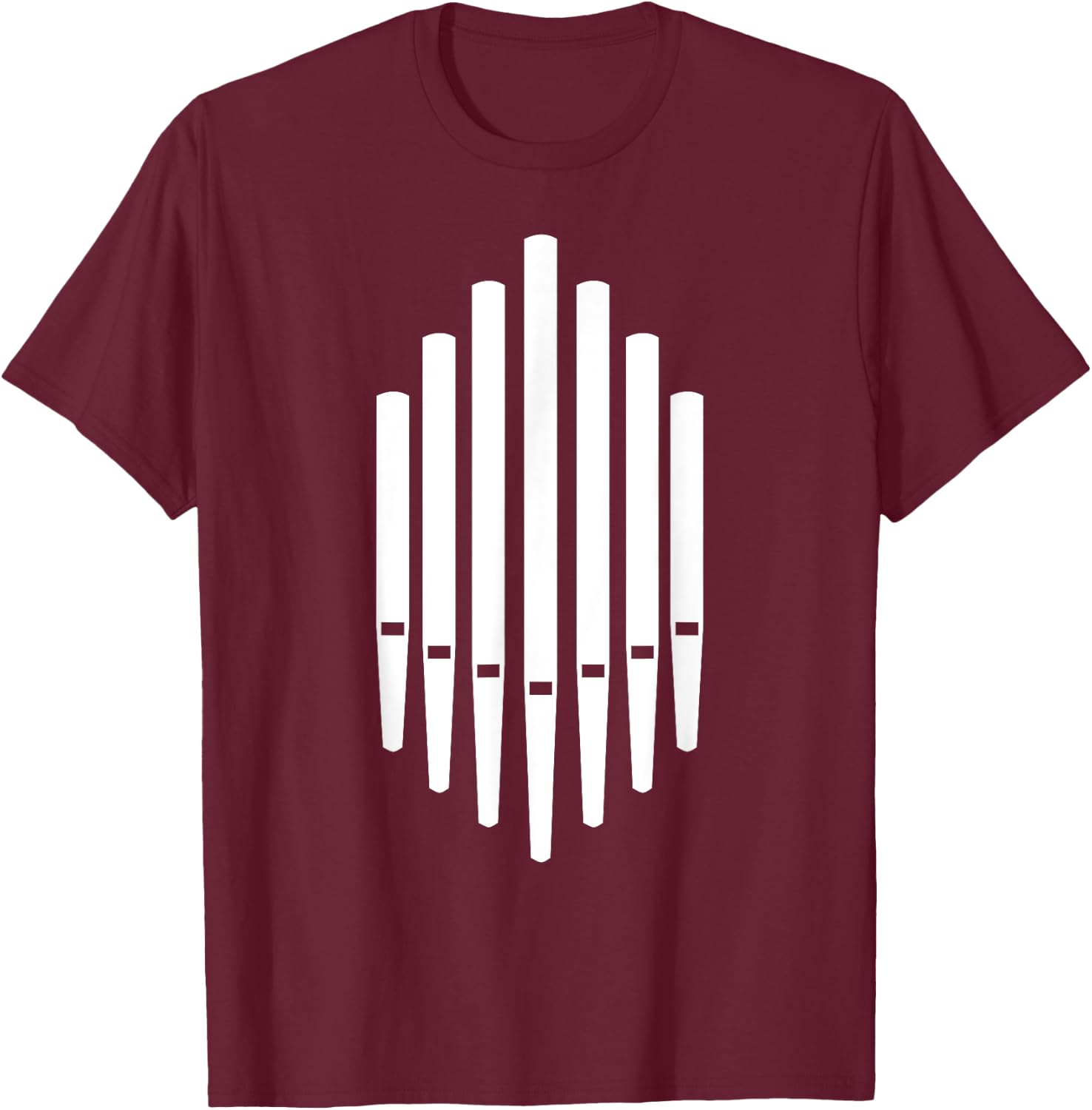 Pipe Organ T-Shirt - T-Shirt | Maroon
