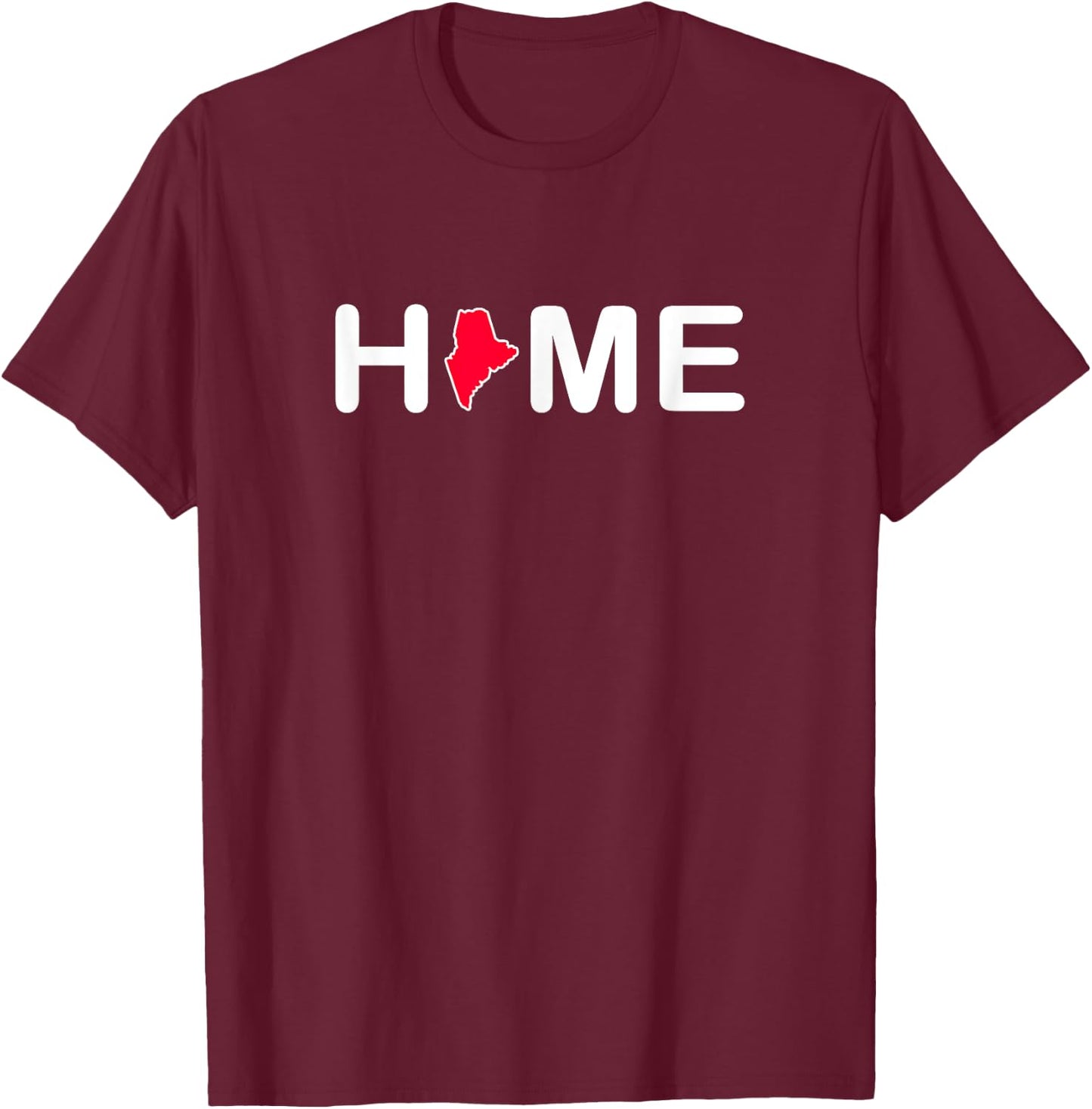 MAINE - Home State - Classic T-Shirt - T-Shirt | Maroon