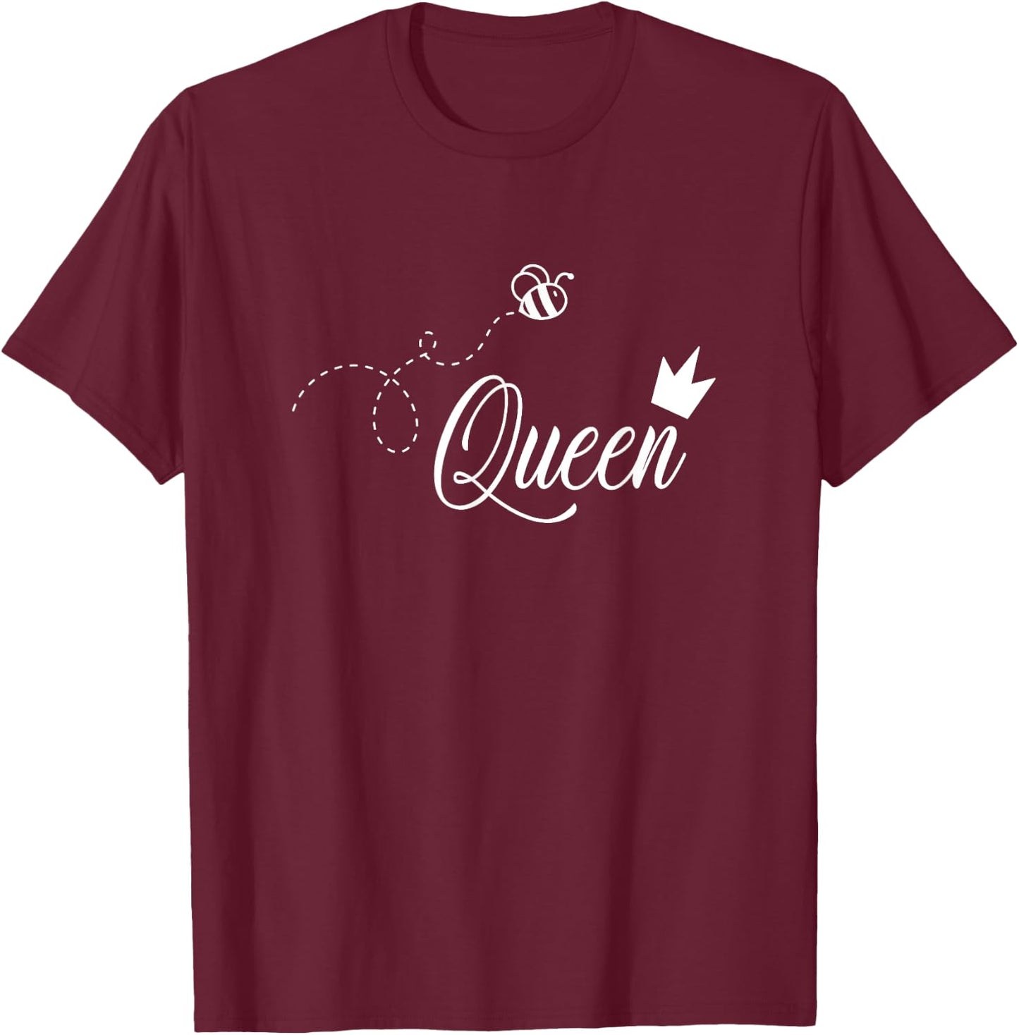 Queen Honeybee - Cute Bumblebee For Beekeeper Bee Lovers T-Shirt - T-Shirt | Maroon