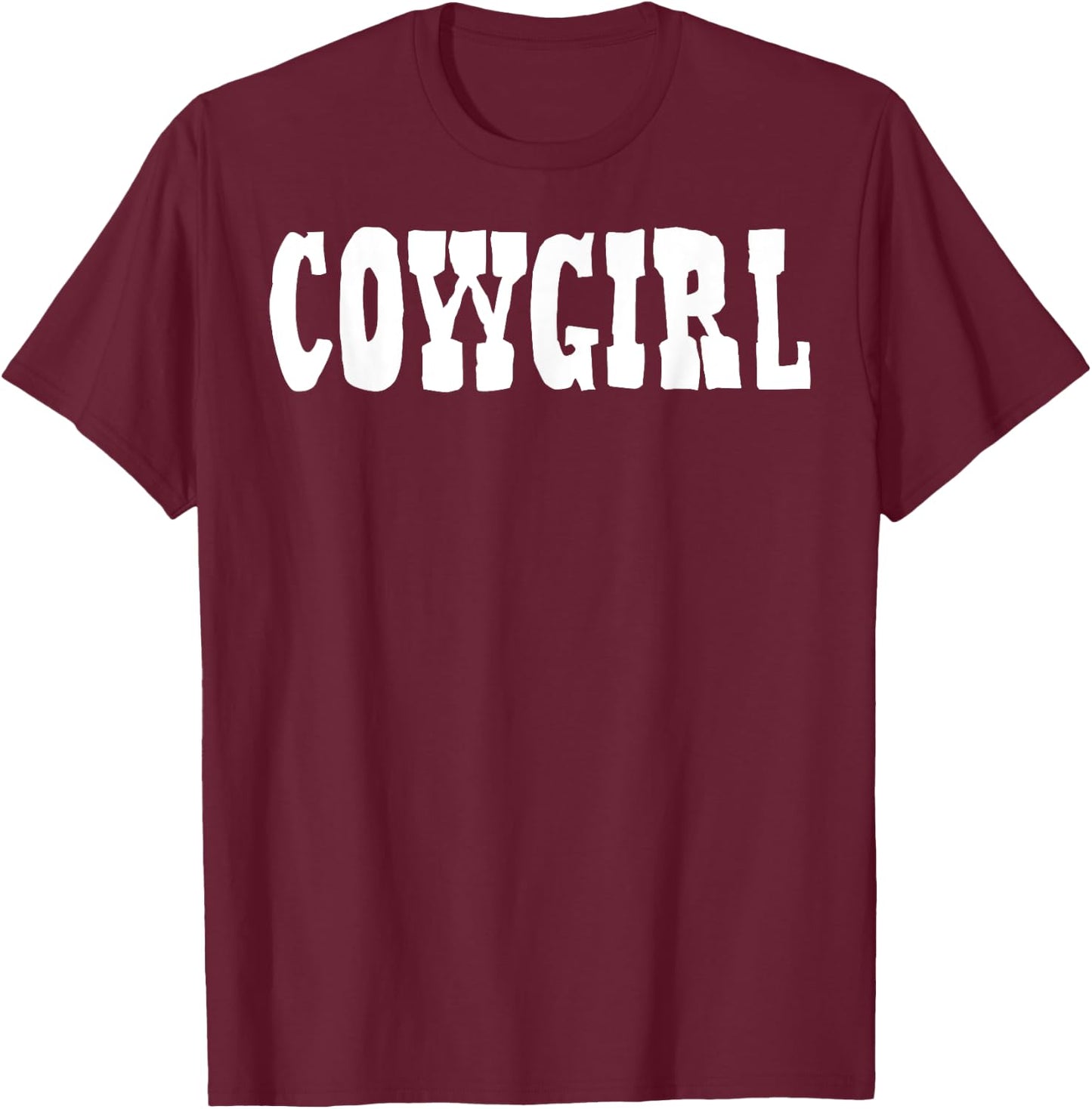 Cowgirl - Cow Girl, Horse, Equestrian T-Shirt - T-Shirt | Maroon