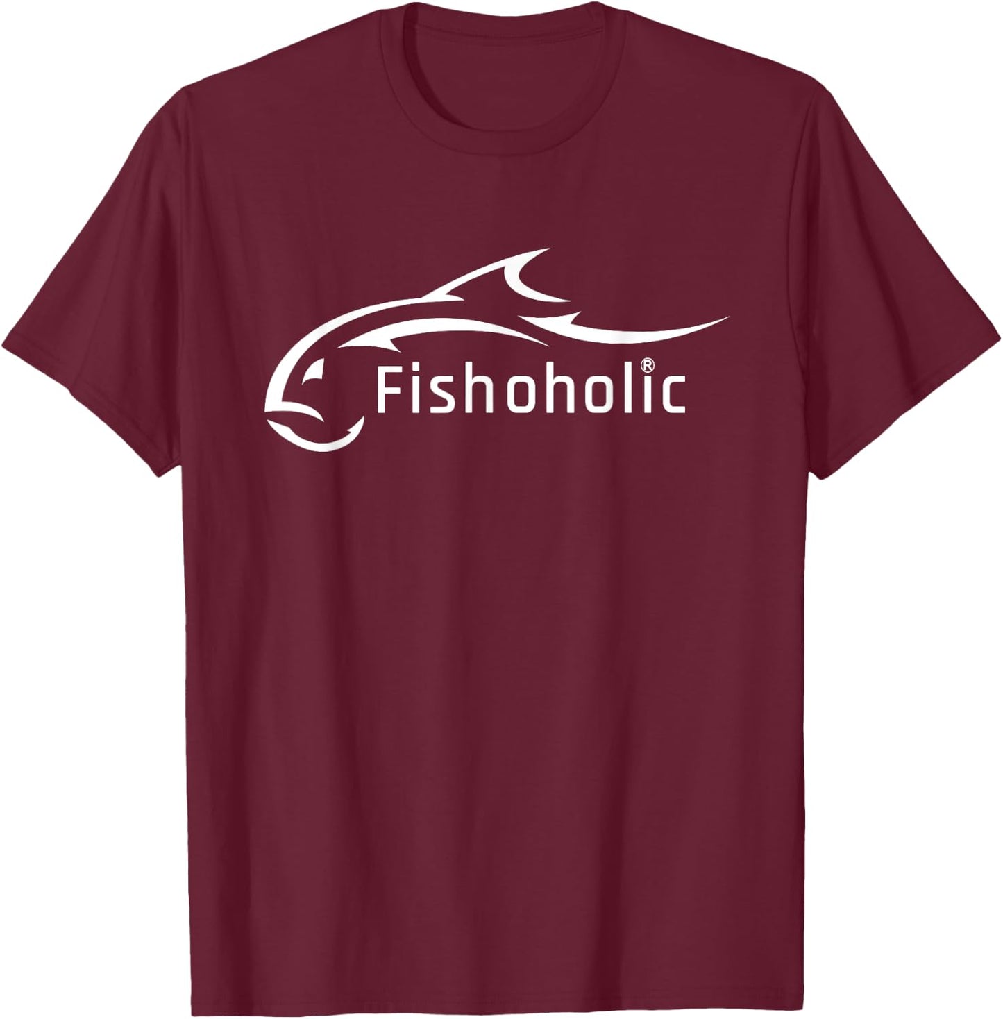 Fish Logo represents All Fish & Fishing Enthusiasts T-Shirt - T-Shirt | Maroon