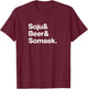Soju and Beer and Somaek T-Shirt - T-Shirt | Maroon