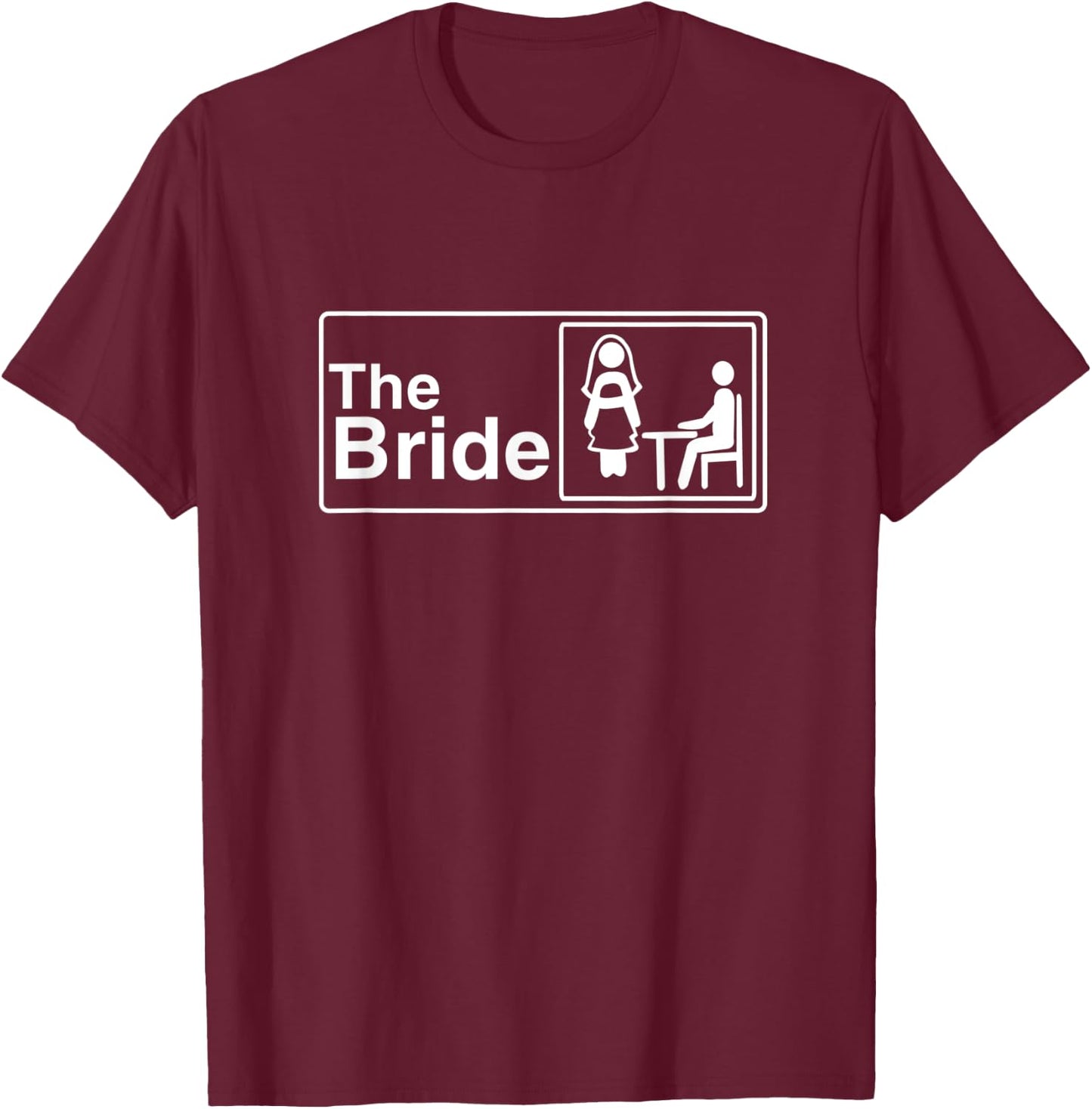 The Bride Bridesmaid Bachelorette Party Matching Outfits T-Shirt - T-Shirt | Maroon