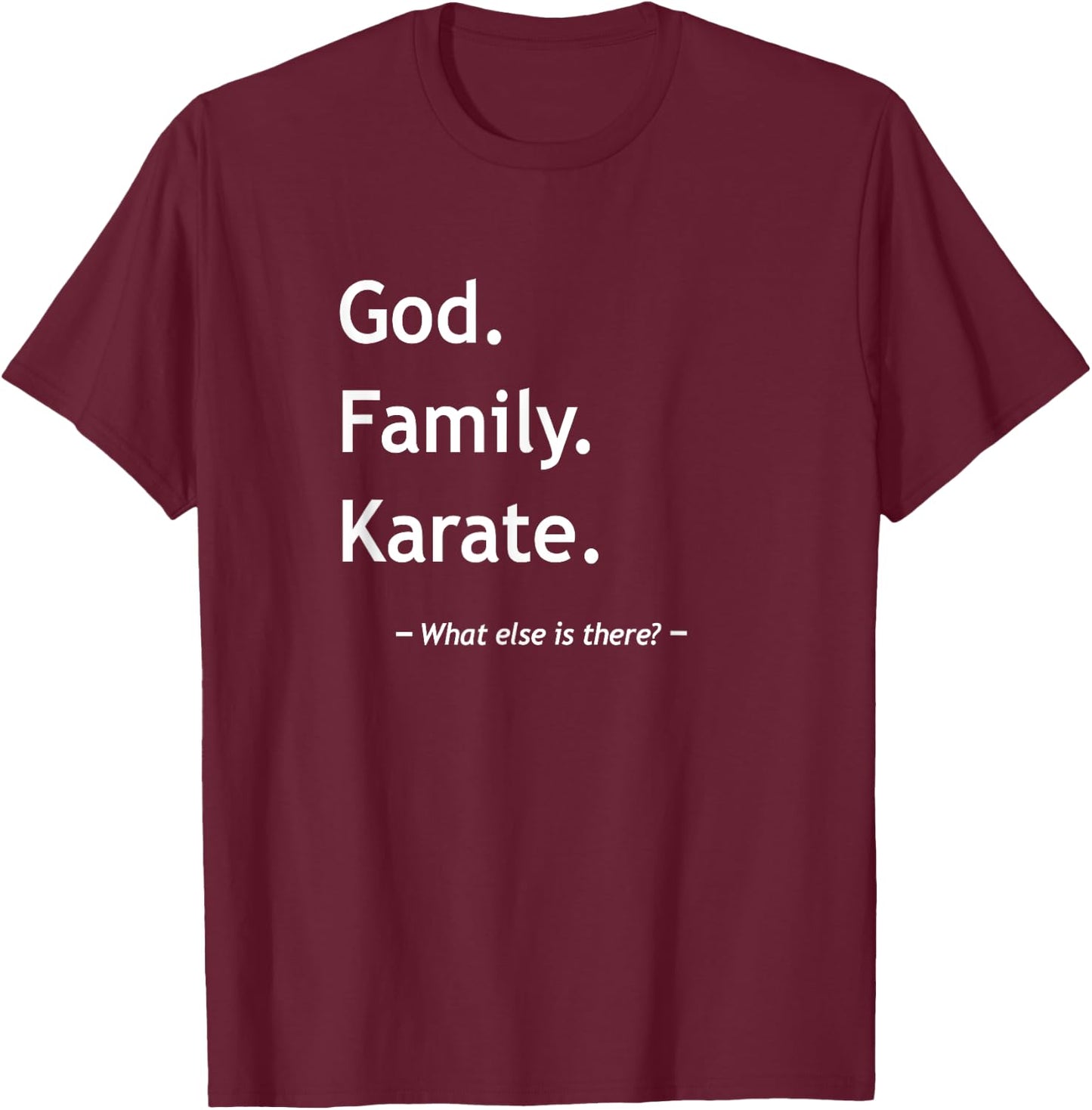 Christian Faith Jesus Christianity God Family Karate T-Shirt - T-Shirt | Maroon